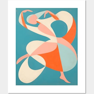 Dancing Abstract Mid Century Posters and Art